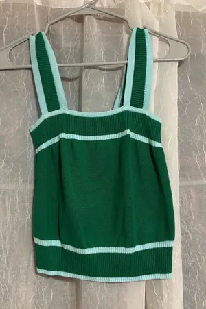 Amazon Green and blue summer top thumbnail 1