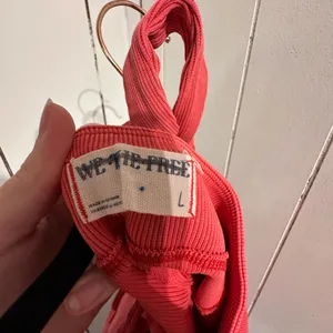 WE THE FREE Waffle knit Red Halter Top thumbnail 4