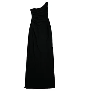 Ralph Lauren Evening Dress 2 Maxi One‎ Shoulder Faux Wrap Ruching thumbnail 4