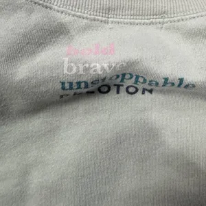 Peloton Crewneck Sweatshirt Green XL Brave Unstoppable Athleisure‎ Minimalist thumbnail 5