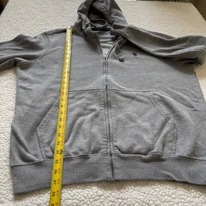 U.S. POLO ASSN Vintage Style Heather Gray Zip Up Hoodie Skate Indie grunge Large thumbnail 6