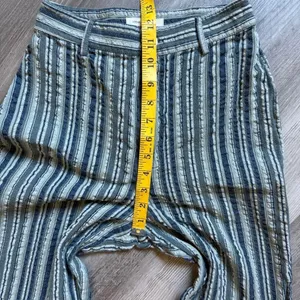Urban Outfitters High Rise Flare Pants Blue Green Stripe 0 thumbnail 7