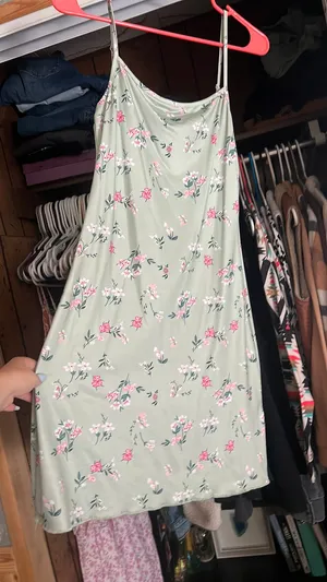 Floral Dress Green Size XS thumbnail 2