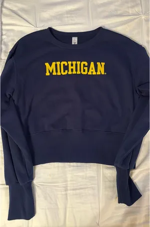 University of Michigan Cropped Sweatshirt thumbnail 2