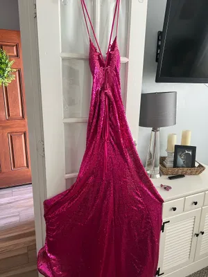 Hebeos Pink Sequenced Dress thumbnail 5