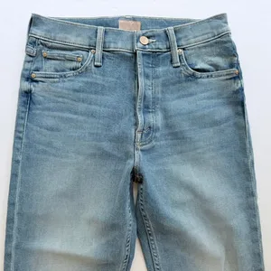 Mother Denim The Tomcat Ankle Fray Hi Rise Size 27 Kitty Corner Blue Stretch thumbnail 4