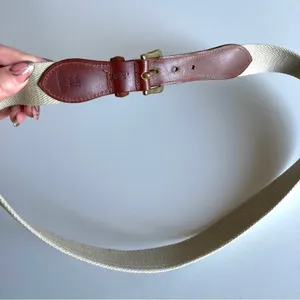 Coach Vintage 34" #3880 Canvas Leather Belt thumbnail 2