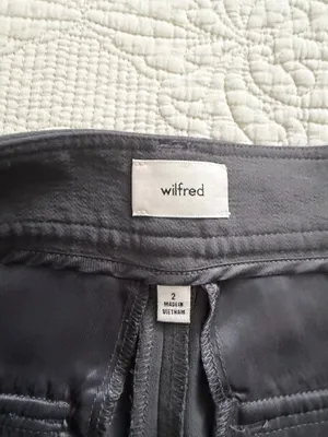 Aritzia Wilfred High-Rise Wide Leg Cargo trousers - Charcoal size 2 thumbnail 3