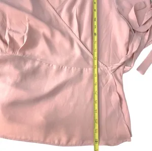 Short Sleeve V Neck Wrap Top thumbnail 5