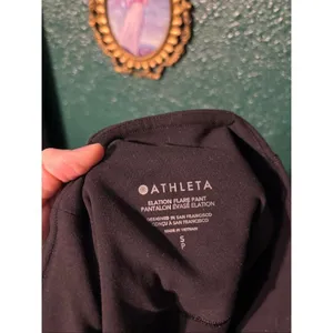 Athleta Black Elation Flare Pants Size Small thumbnail 3