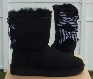 UGG Bailey Bow II Diagonal Stripe Boots thumbnail 3