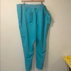 Women New Figs High Waisted Yola Yoga Scrub Pants Surgical Green Plus Size 5XLR thumbnail 9