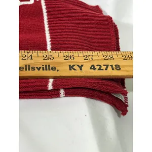 Indiana Hoosiers IU‎ Striped Knit Scarf One Size Fits All Team Red Black White thumbnail 6