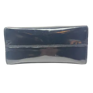 Furla Vintage‎ Shoulder Bag Purse PVC Vinyl Silver Buckle Black thumbnail 6