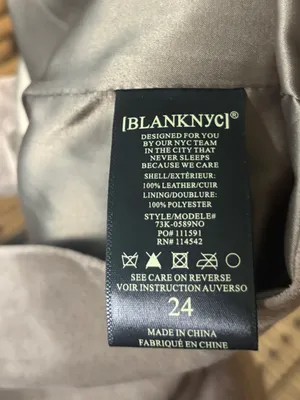 Blank nyc Tan Leather Mini Skirt Size 24 thumbnail 6