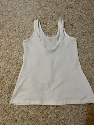 Gymshark White Tank Top Size Small thumbnail 2