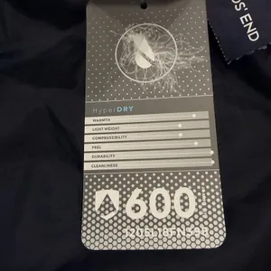 Lands End Womens 600 Fill Down Puffer Coat Size M Black Insulated Hyper Dry NWT thumbnail 13