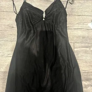 JUMP Womens Black Prom Wedding Guest Sweet‎ 16 Long Maxi Dress Size 5/6 Diamonds thumbnail 1
