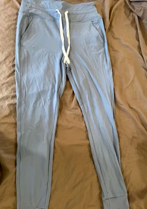 Soft Blue Halara Cuffed Joggers/Scrubs thumbnail 2