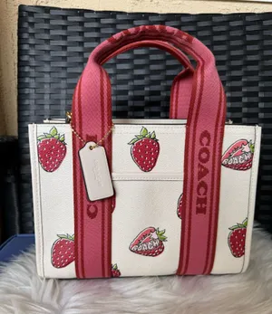 Coach Smith Tote Bag 24 With Strawberry Print CAR80 thumbnail 1