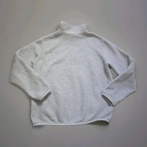 Patagonia Women’s Large Fleece Sweater Jacket 1/4 Zip Sherpa White Matted Fleece thumbnail 5