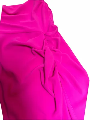 Amanda Uprichard Hot Pink Cowl Neck Maxi Dress – Small thumbnail 3