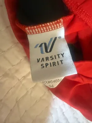 Varsity Spirit Tribe Rhinestone Sports Bra Cheer Crop Top Adult Medium thumbnail 4