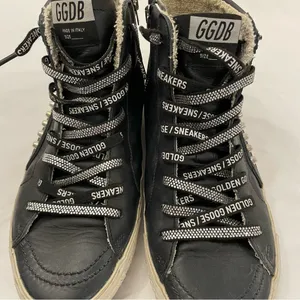 Golden Goose Women's Slide Black with Studs size 41, US 11‎ with Swarovski Laces thumbnail 6