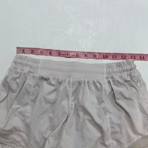 Lululemon Hotty Hot Running Shorts Size 8 Cream White Athletic thumbnail 5