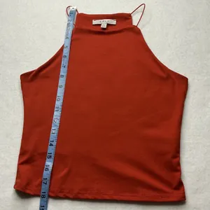 Gaze Womens High Neck Halter Tank Top Red XS thumbnail 5