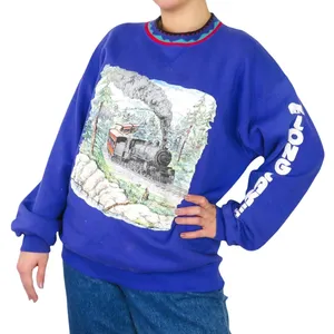 Gopher Sport Vintage 1980s Crewneck Sweatshirt New York Long Lake Train Large thumbnail 5