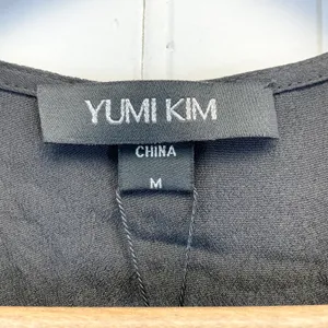 NEW Yumi Kim Womens‎ M Wicked Game Wrap Dress Black Swiss Dot Maxi Sheer Witchy thumbnail 13