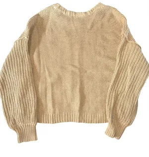 Free People Women's Dream Cable Crew Tan thumbnail 5