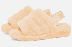 UGG Fluff Yeah platform slippers light peach size 11‎ thumbnail 1