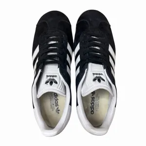 Adidas Gazelle Women's Sz 6 Core Black Suede White Sneakers Shoes Lace Up BA9595 thumbnail 5