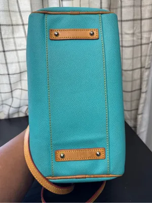 Dooney & Bourke Olivia Leather Satchel Spearmint Aqua thumbnail 3