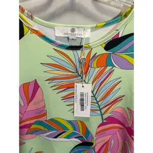 Jean-Pierre Klifa Daphne Dress Womens Small Green Tropical‎ UPF 50+ Resort Shift thumbnail 3