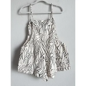 Princess Polly‎ Zebra Print Short Overalls Cream Sz 4 Utopia Romper Festival NEW thumbnail 9