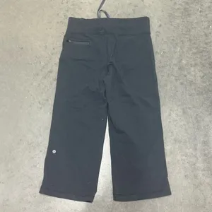 lululemon Align™ Super-High-Rise Wide Leg Crop 23" Black size 8‎ thumbnail 2