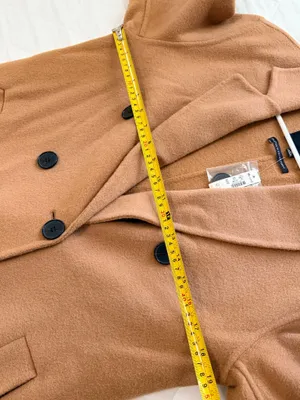 Madewell Double Faced Brushed Long Coat XS NWT Wool Belted Camel Quiet Luxury thumbnail 7