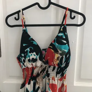 Vintage She’s Cool Retro Printed Patterned Maxi Dress Large thumbnail 3
