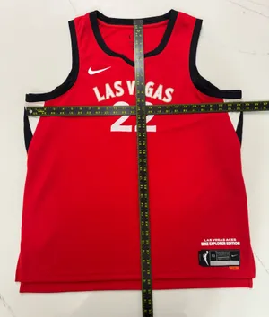 Nike Las Vegas Aces A’ja Wilson #22 Explorer Edition Jersey XL 52 WNBA Dri-FIT Red thumbnail 6
