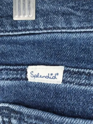 Splendid Flare Mid-Rise Trouser Y2K Boho Retro Dark Wash Jeans thumbnail 9