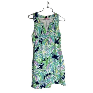 LILLY PULITZER Estrada Printed Knit Shift Dress In Resort Navy Uptown thumbnail 2
