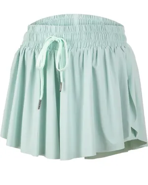 Flowy Athletic Shorts Light Green thumbnail 1