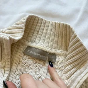 Vintage‎ 90s Y2K Womens Size Large Sweater 1/4 Zip Long Sleeve Coquette Fairy thumbnail 5