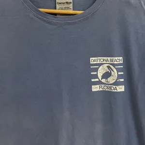 Comfort wash womens purple Daytona Beach Florida T-shirt size M thumbnail 2