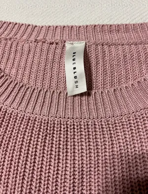 Blue Blush Cropped Sweater thumbnail 3