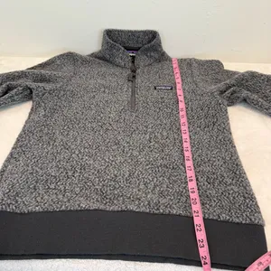 PATAGONIA W's Woolyester Fleece Pullover Women M Gray 1/4 Zip Outdoor Casual thumbnail 10