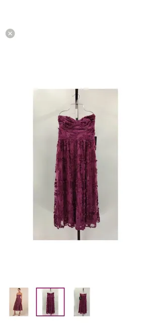 Lulus Burgundy Lace Dress thumbnail 2